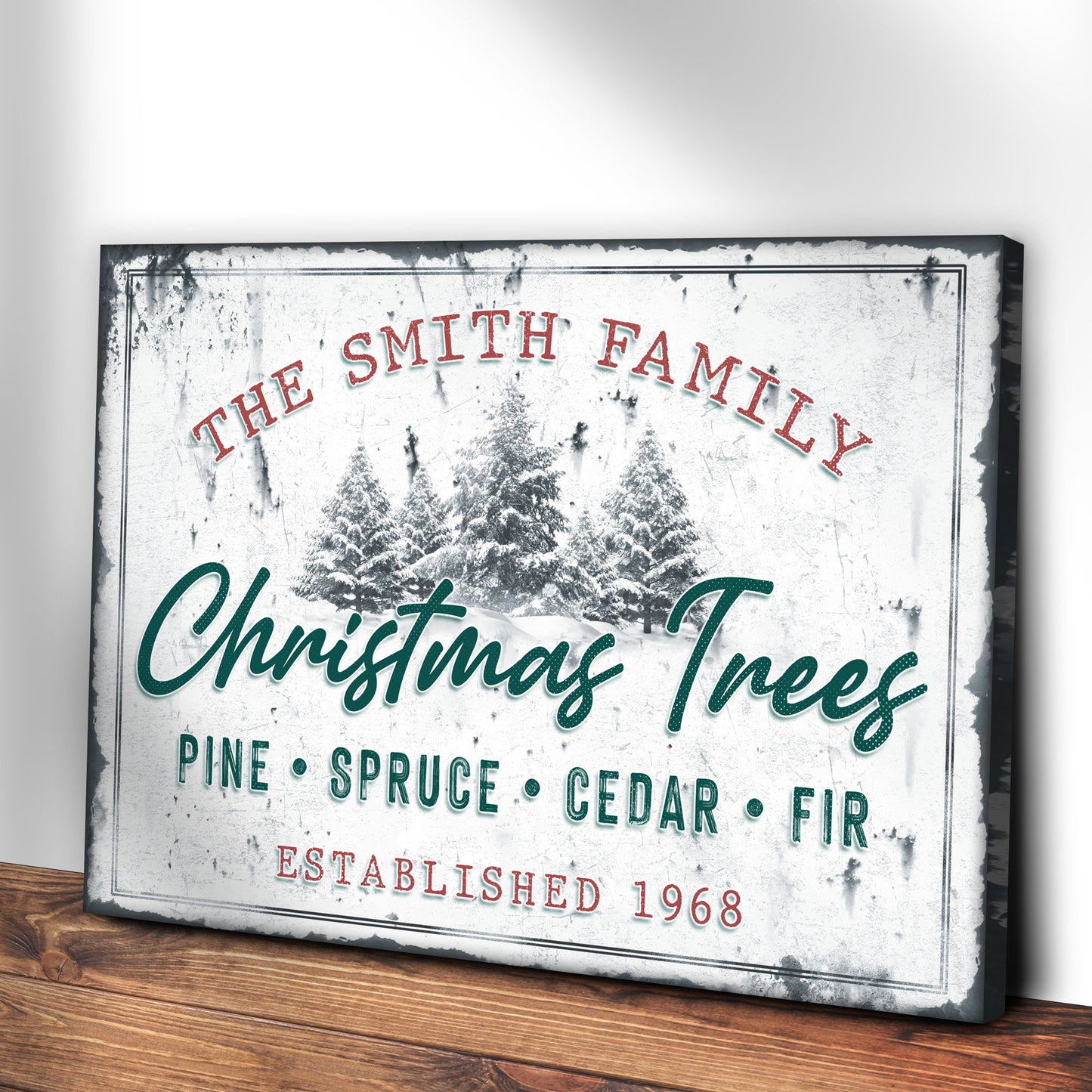 Christmas Tree Farm Sign IV | Customizable Canvas Style 2 - Image by Tailored Canvases