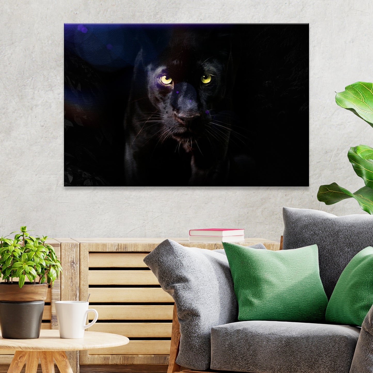 Rare Black Panther Canvas Wall Art - Image by Tailored Canvases