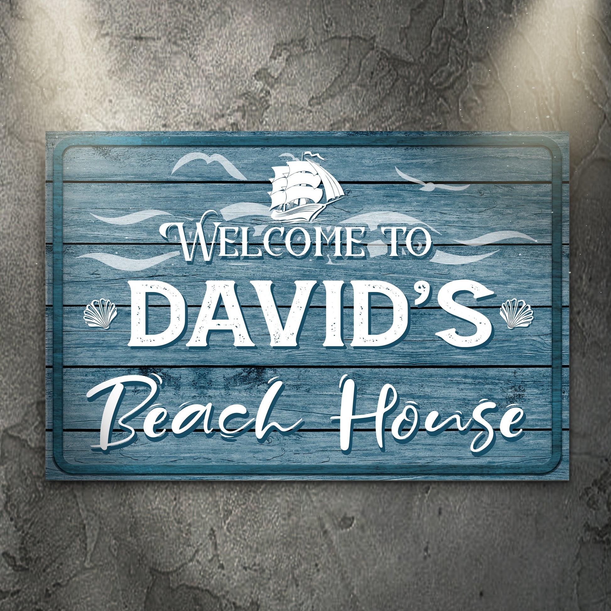 Beach House Welcome Sign - Image by Tailored Canvases