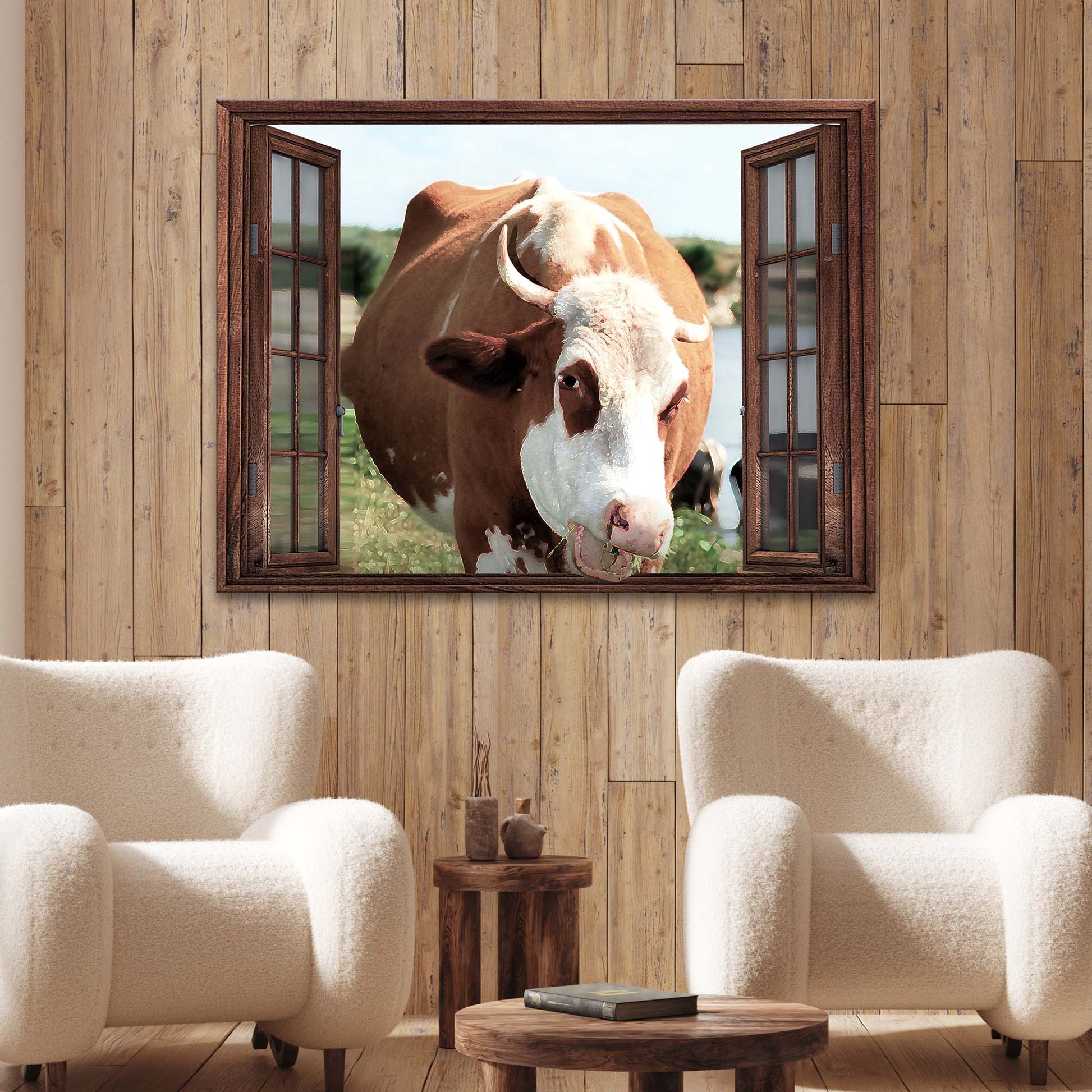 Cattle on Window - Image by Tailored Canvases