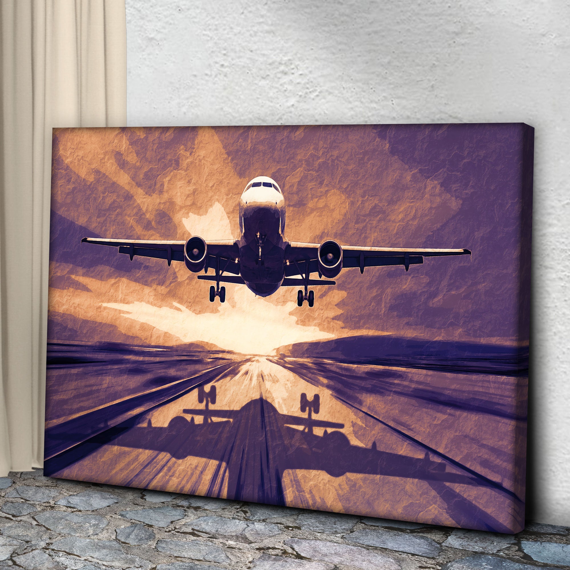 Vintage Airplane Canvas Wall Art Tailored Canvases