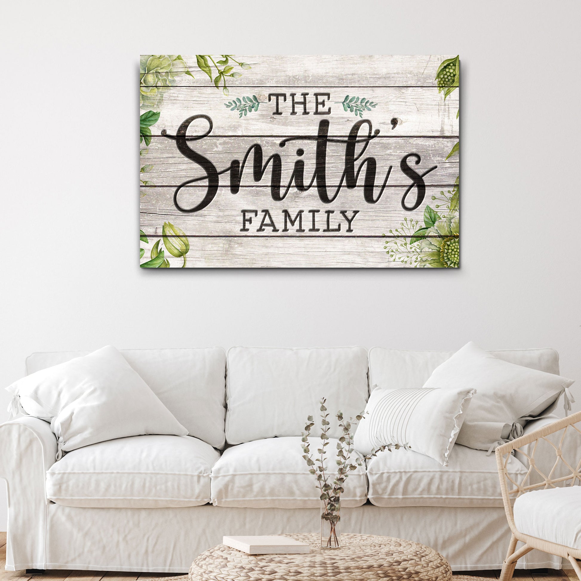 Family Beach House Sign | Customizable Canvas - Image by Tailored Canvases