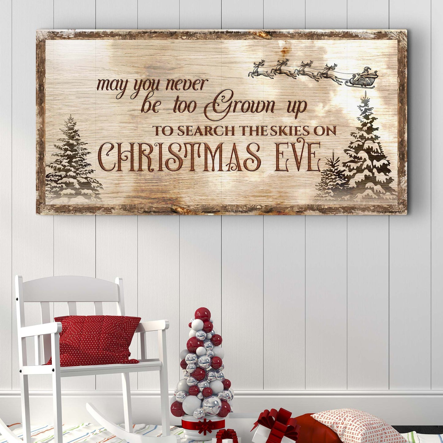 Christmas Eve Farmhouse Sign (Free Shipping)