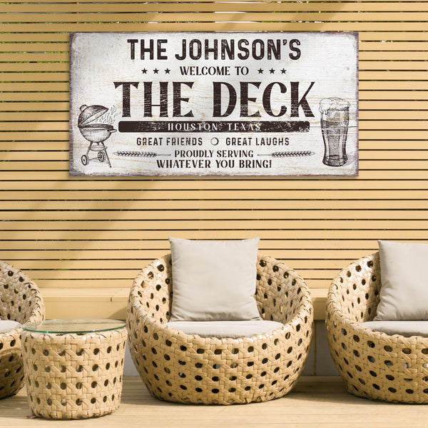 Outdoor Deck Signs Wall Art, Canvas Prints & Wall Decor Tailored