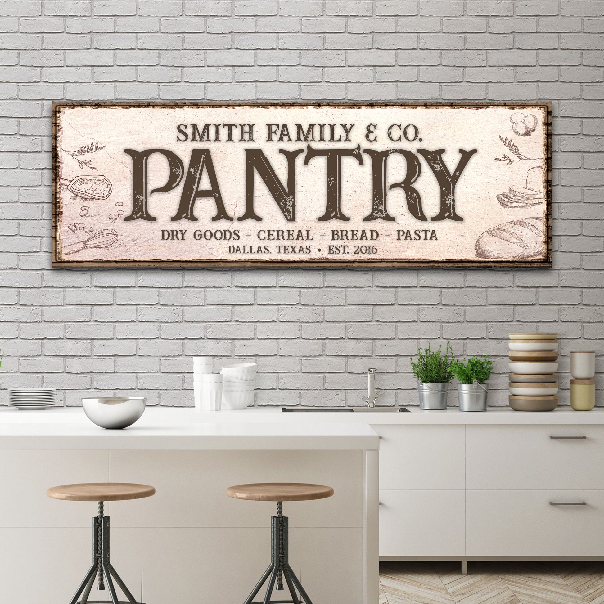 Family Pantry Sign - Image by Tailored Canvases