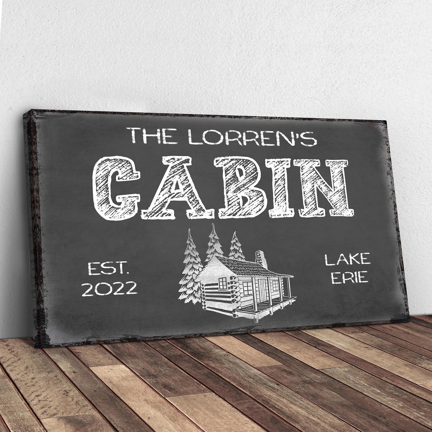 Cabin Sign Style 2 - Image by Tailored Canvases