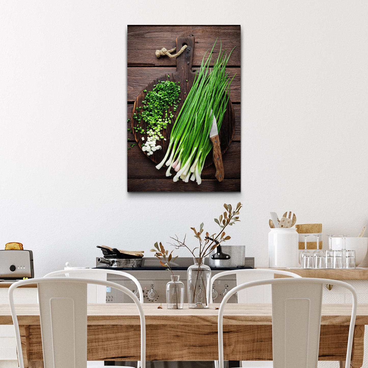 Plant Herb Chopped Chives Canvas Wall Art - Image by Tailored Canvases