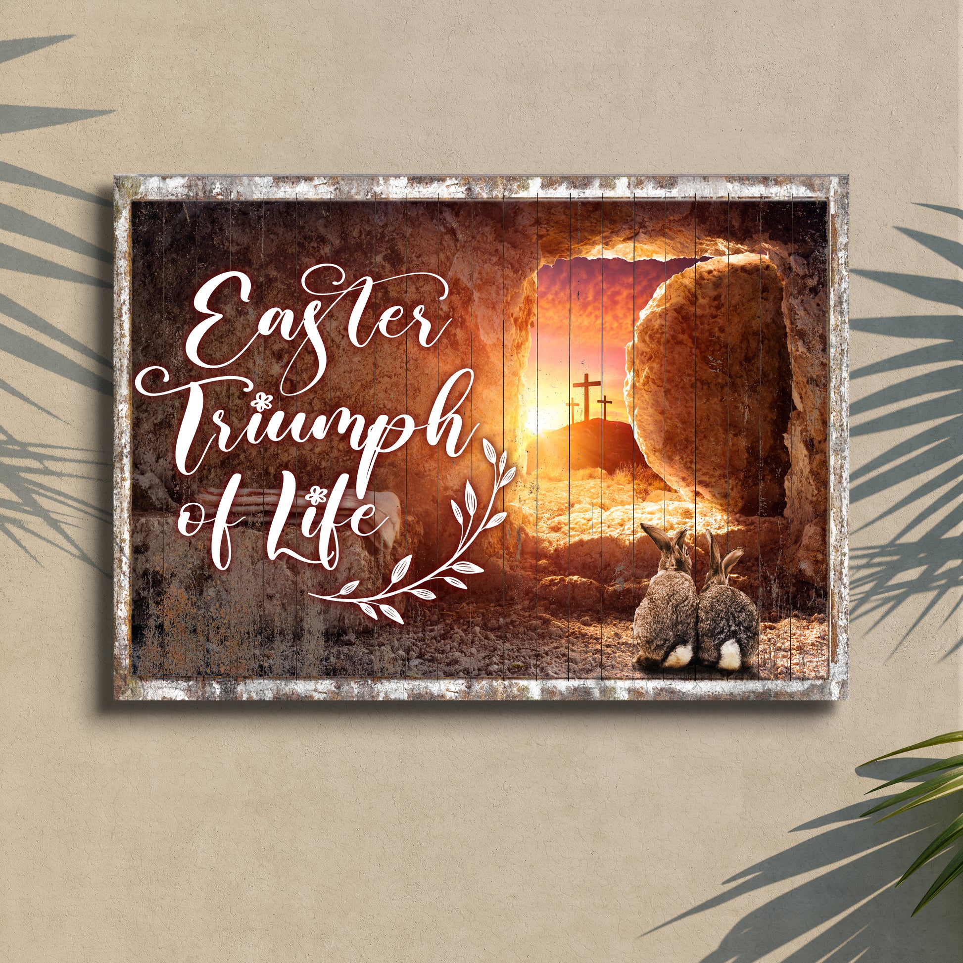 Easter Triumph Of Life Sign Style 2 - Image by Tailored Canvases