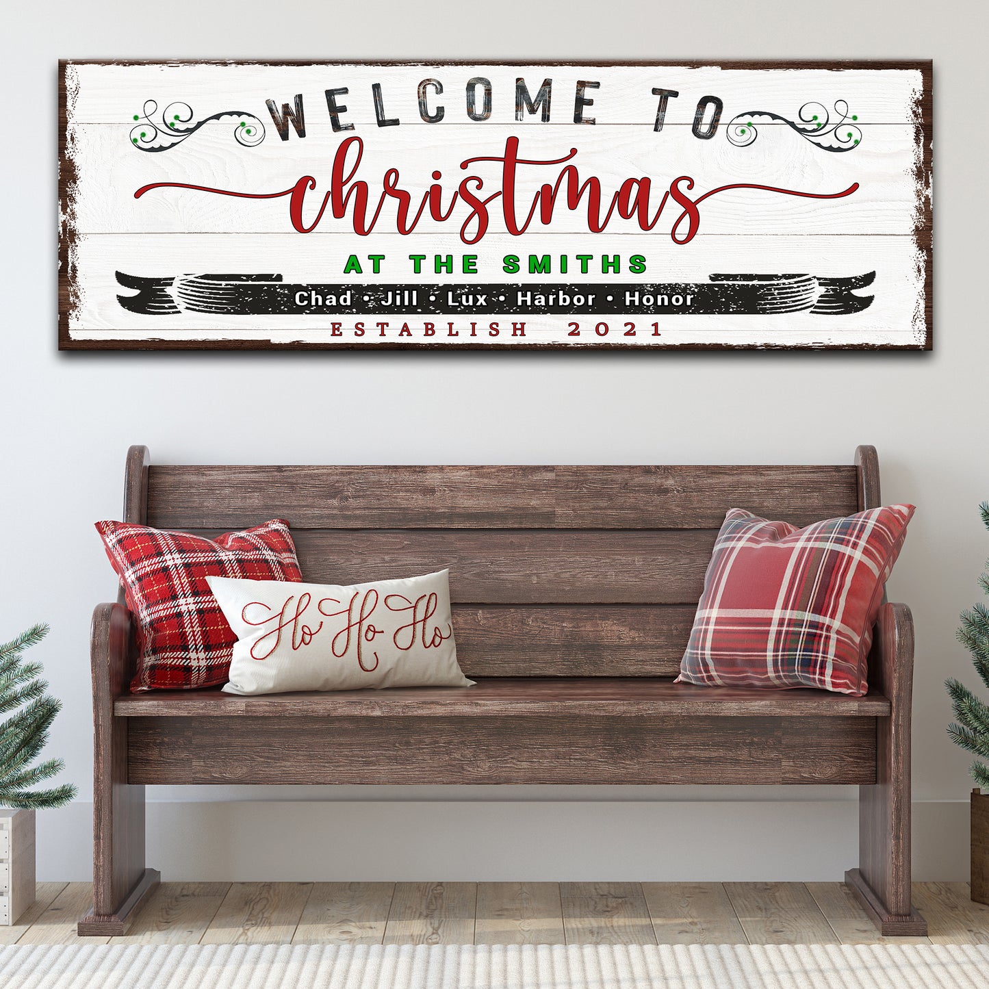 Welcome To Christmas Sign Style 1 - Image by Tailored Canvases