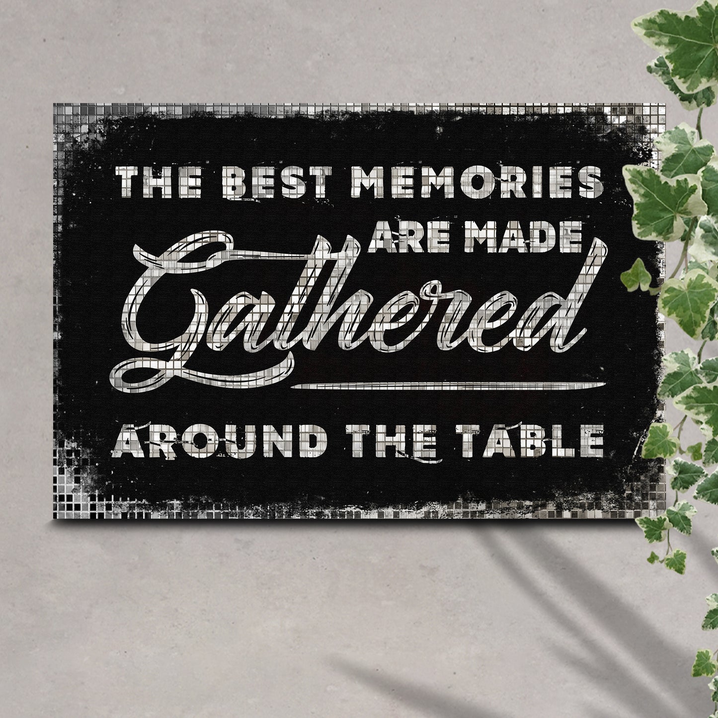 Friends And Family Gather Here Sign II Style 1 - Image by Tailored Canvases