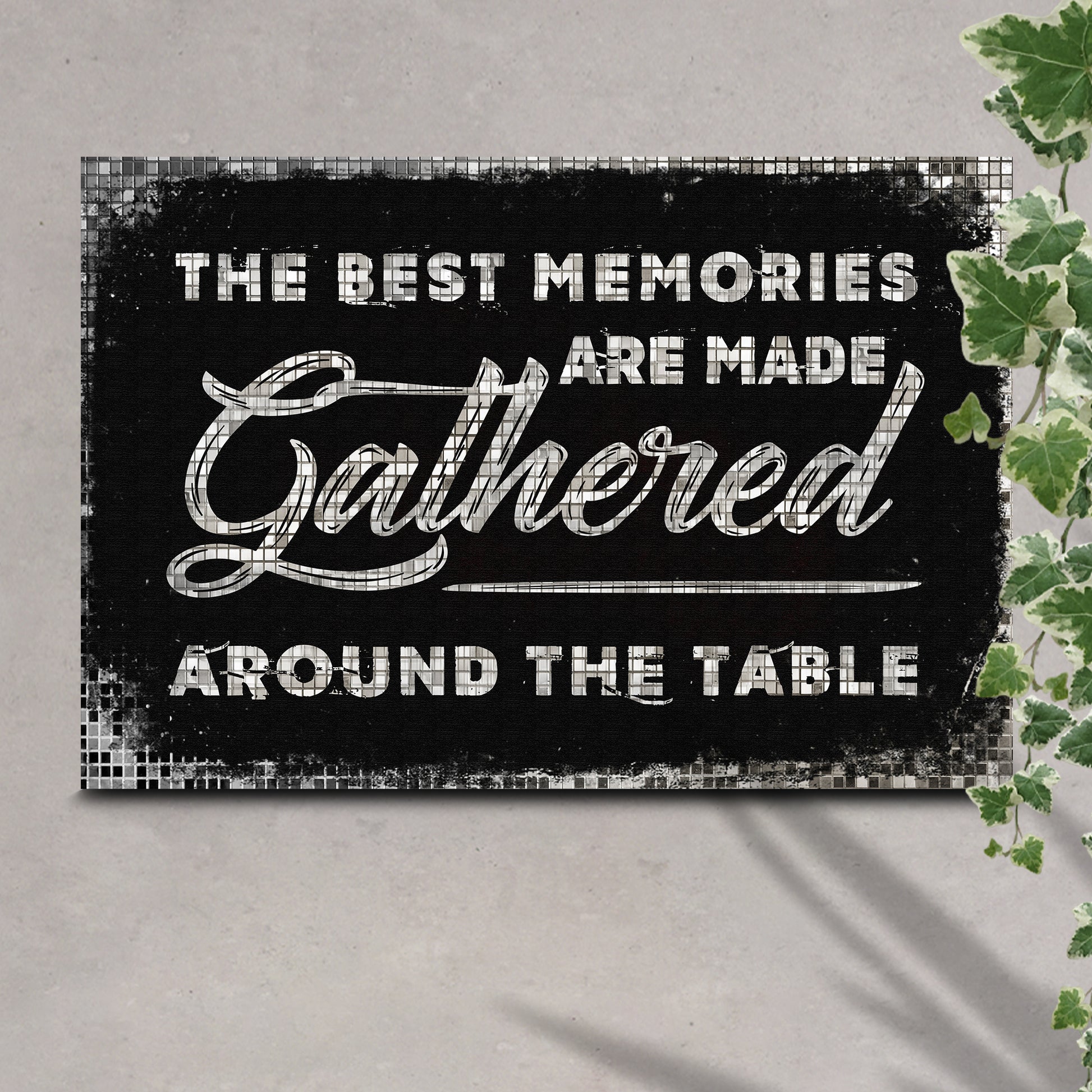 Friends And Family Gather Here Sign II Style 1 - Image by Tailored Canvases