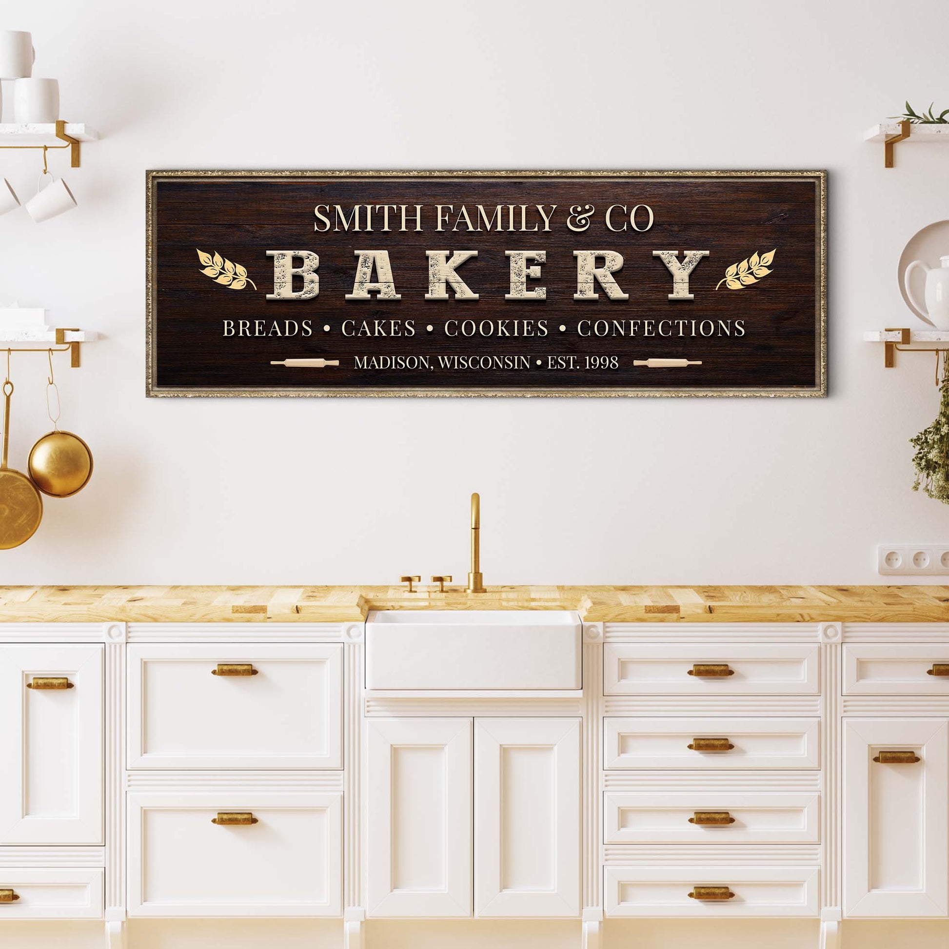 Breads, Cakes, Cookies, Confections Bakery Sign II Style 1 - Image by Tailored Canvases