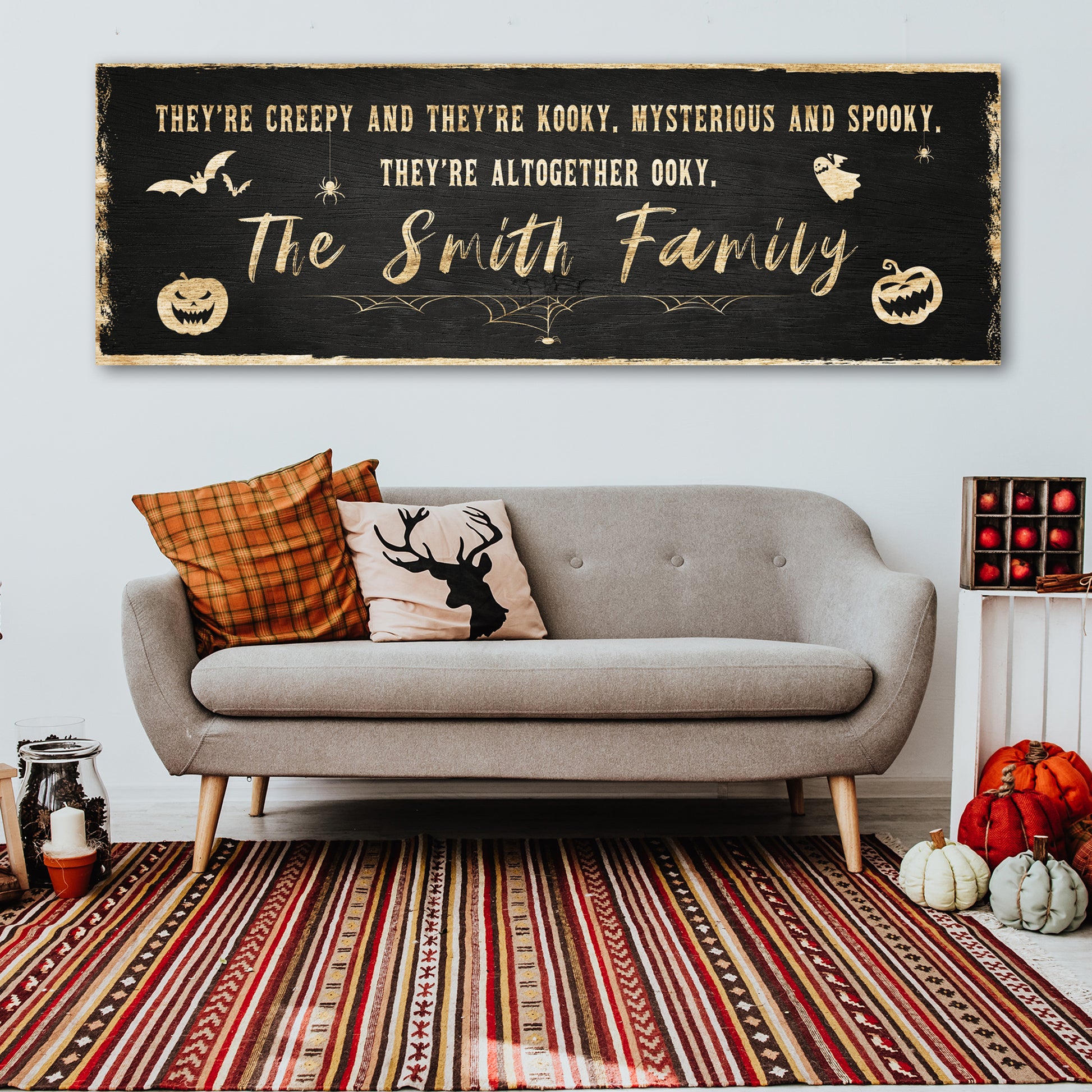 Creepy Family Sign Style 2 - Image by Tailored Canvases