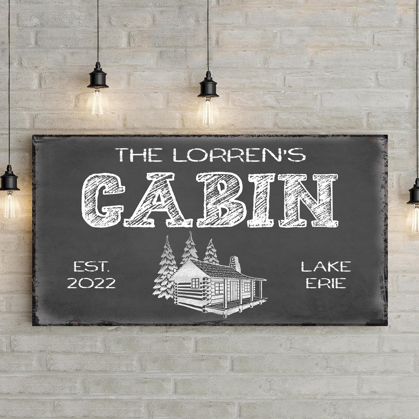 Cabin Sign Style 1 - Image by Tailored Canvases