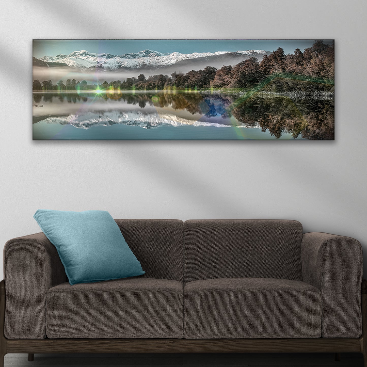 Lake Matheson At Dusk Canvas Wall Art Style 2 - Image by Tailored Canvases