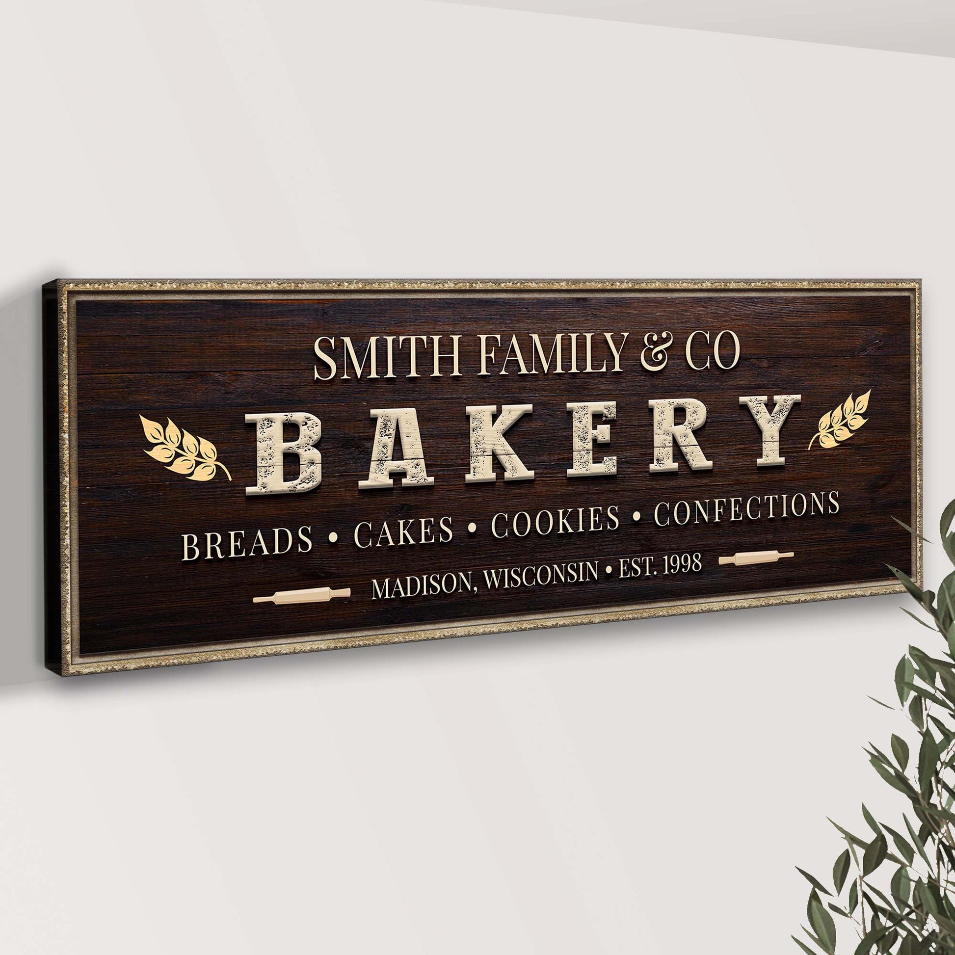 Breads, Cakes, Cookies, Confections Bakery Sign II Style 2 - Image by Tailored Canvases