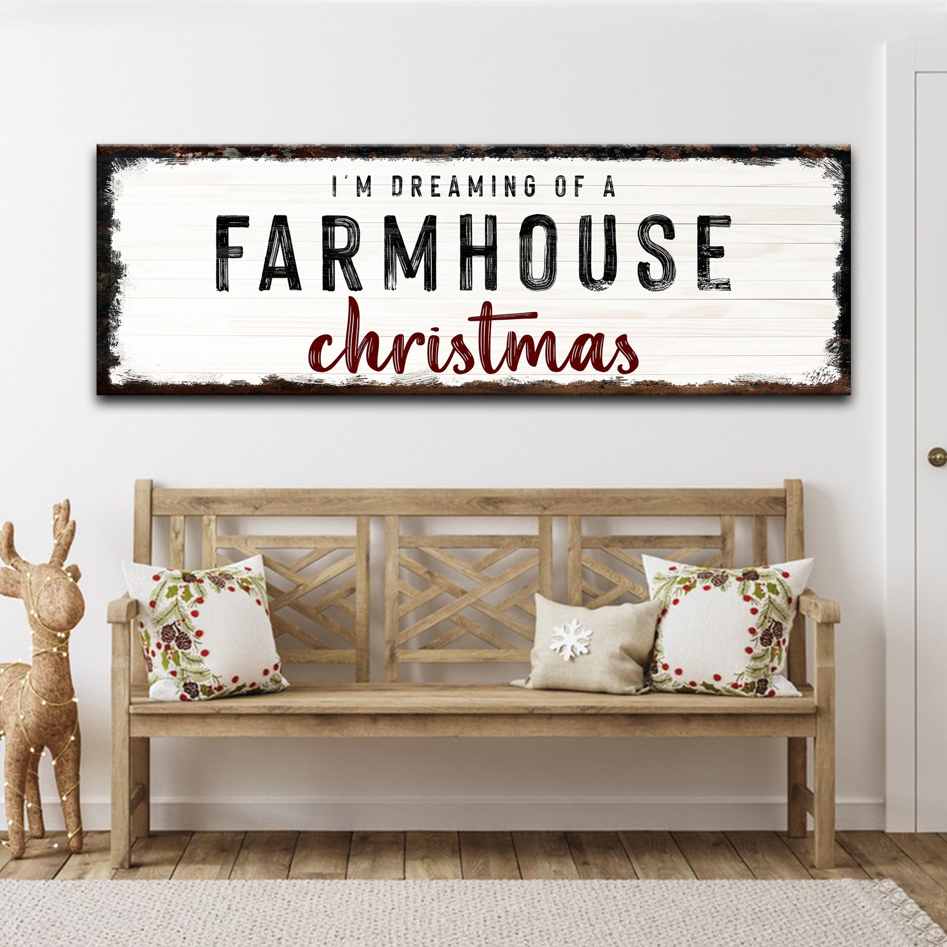 Farmhouse Christmas Sign Style 2 - Image by Tailored Canvases