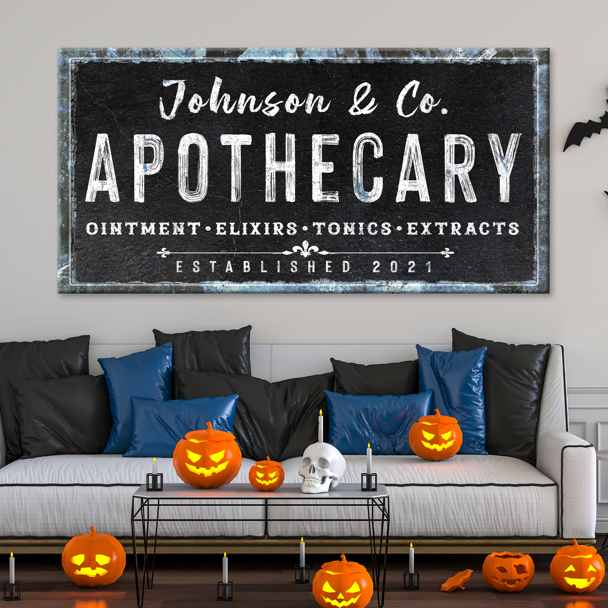 Family Apothecary Sign Style 2 - Image by Tailored Canvases