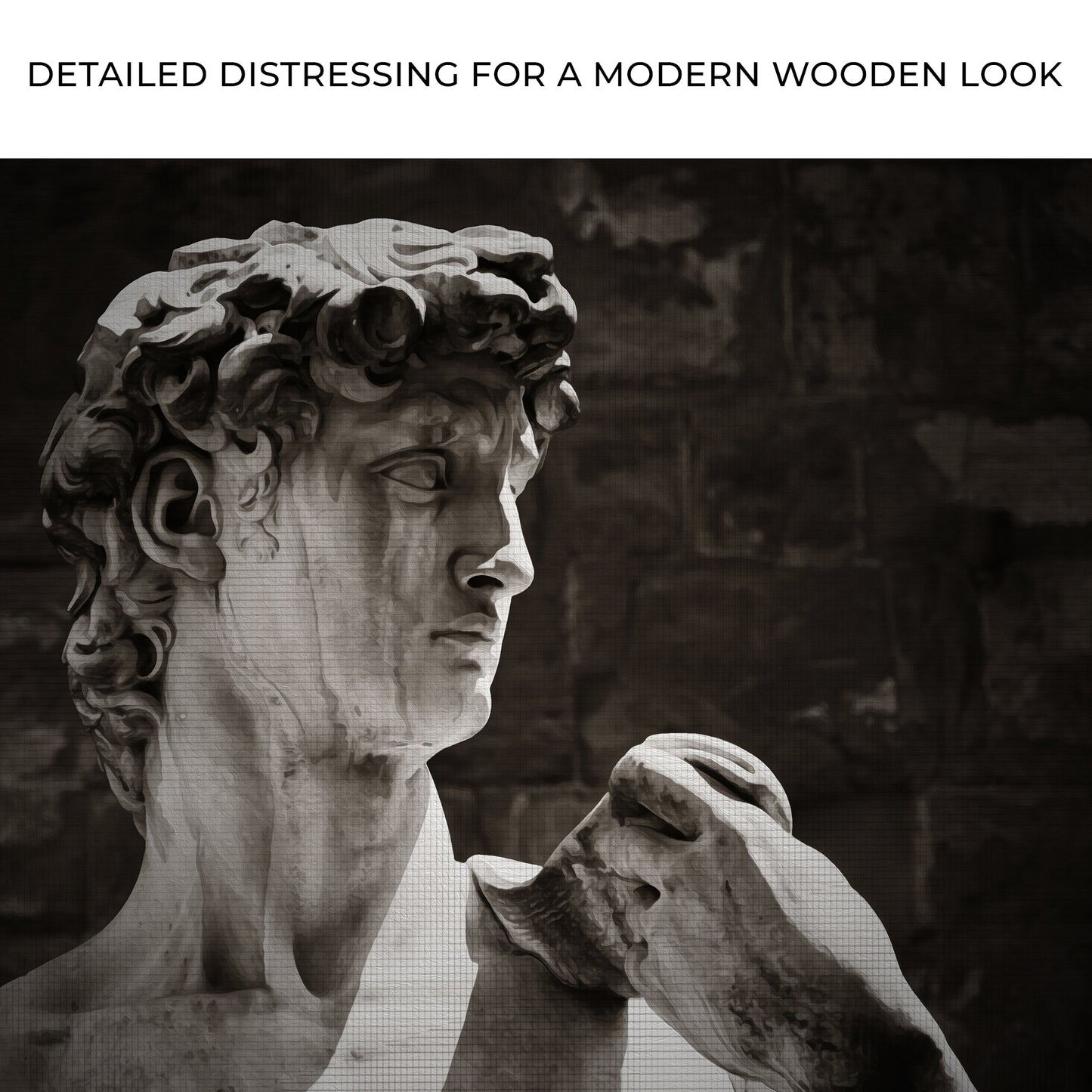 Decor Elements Sculpture David Of Michelangelo Canvas Wall Art Zoom - Image by Tailored Canvases