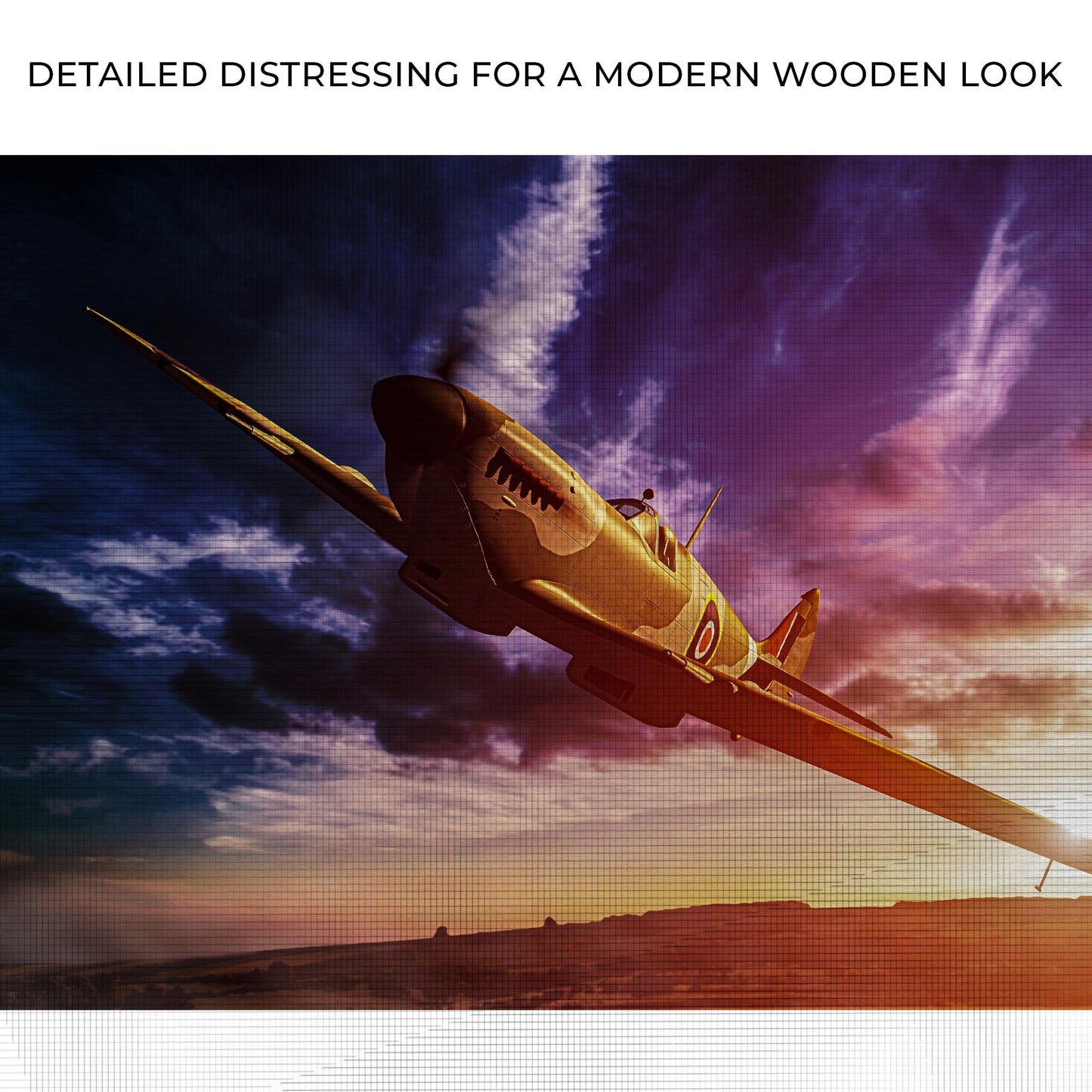 Fighter Plane Spitfire Canvas Wall Art Zoom - Image by Tailored Canvases