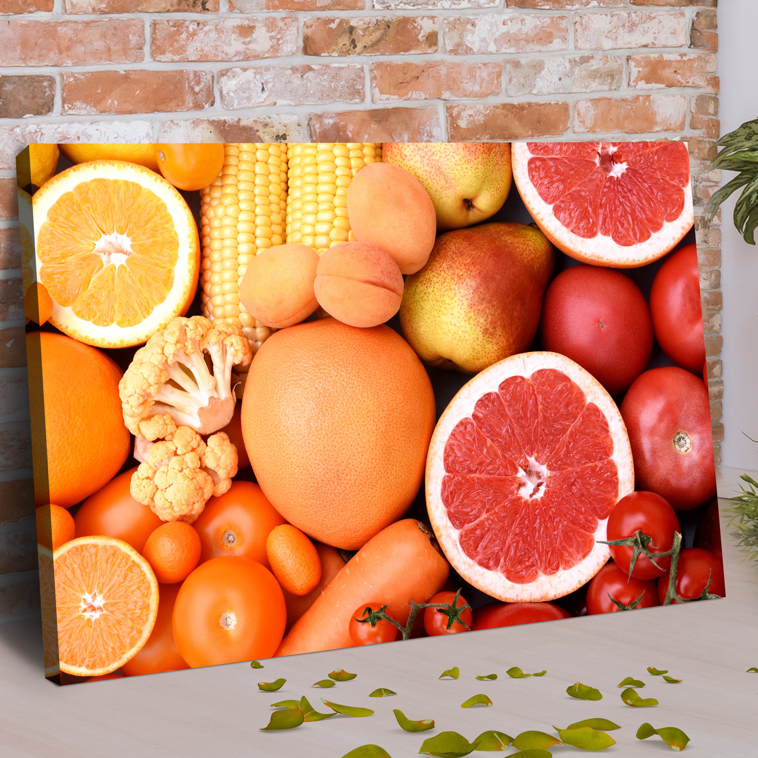 Food Vegetables Red And Orange Canvas Wall Art Tailored Canvases