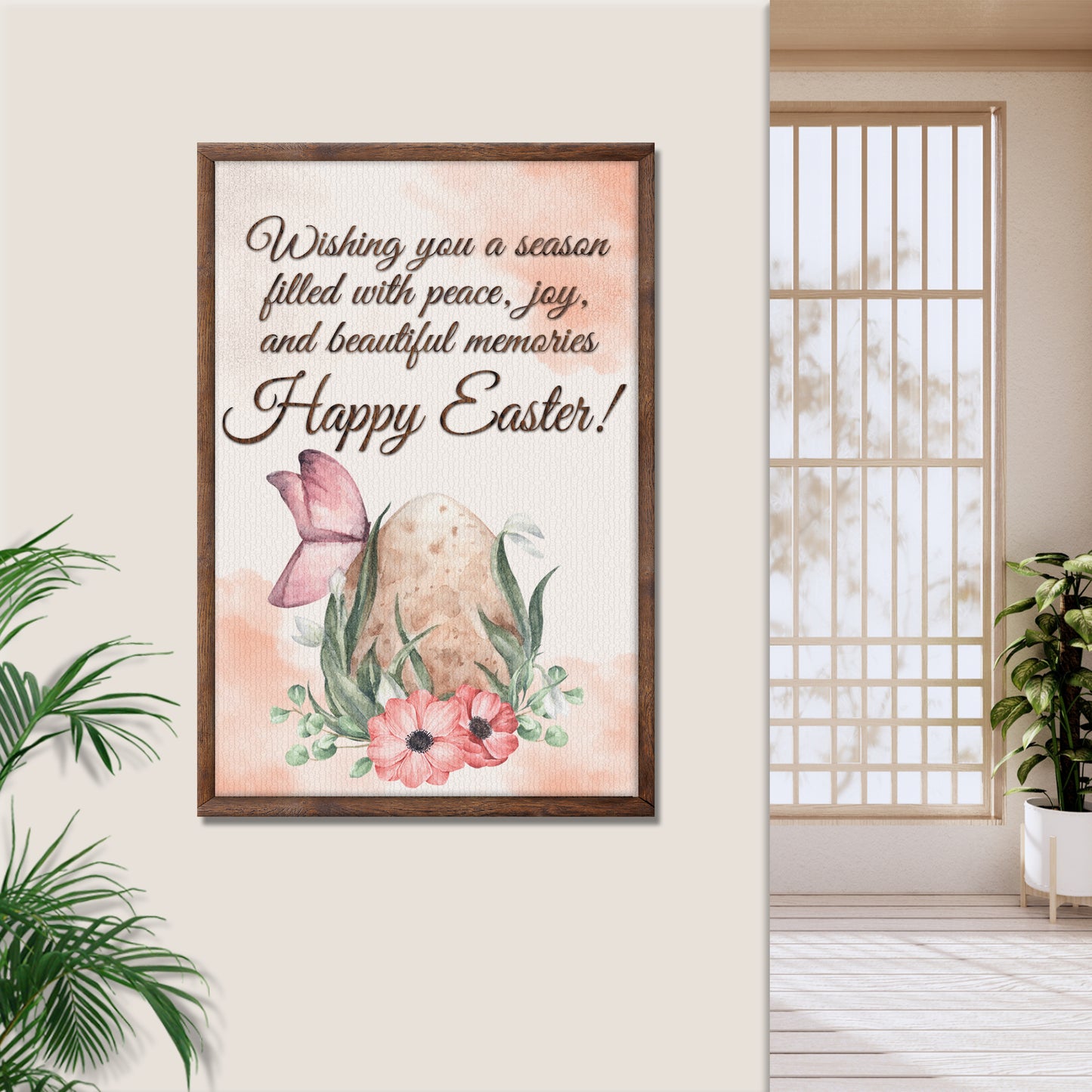 Easter Wishes Sign Style 1 - Image by Tailored Canvases