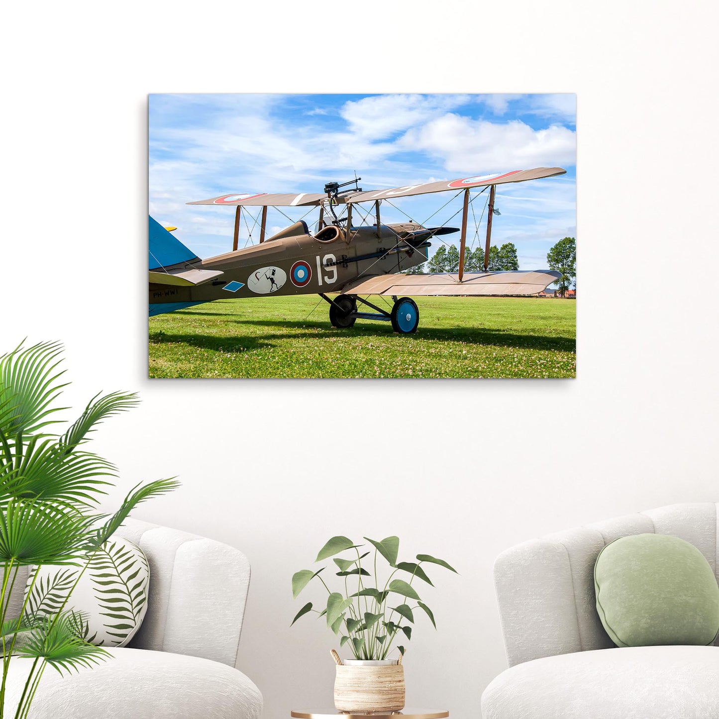 Fighter Plane Vintage Model Canvas Wall Art - Image by Tailored Canvases
