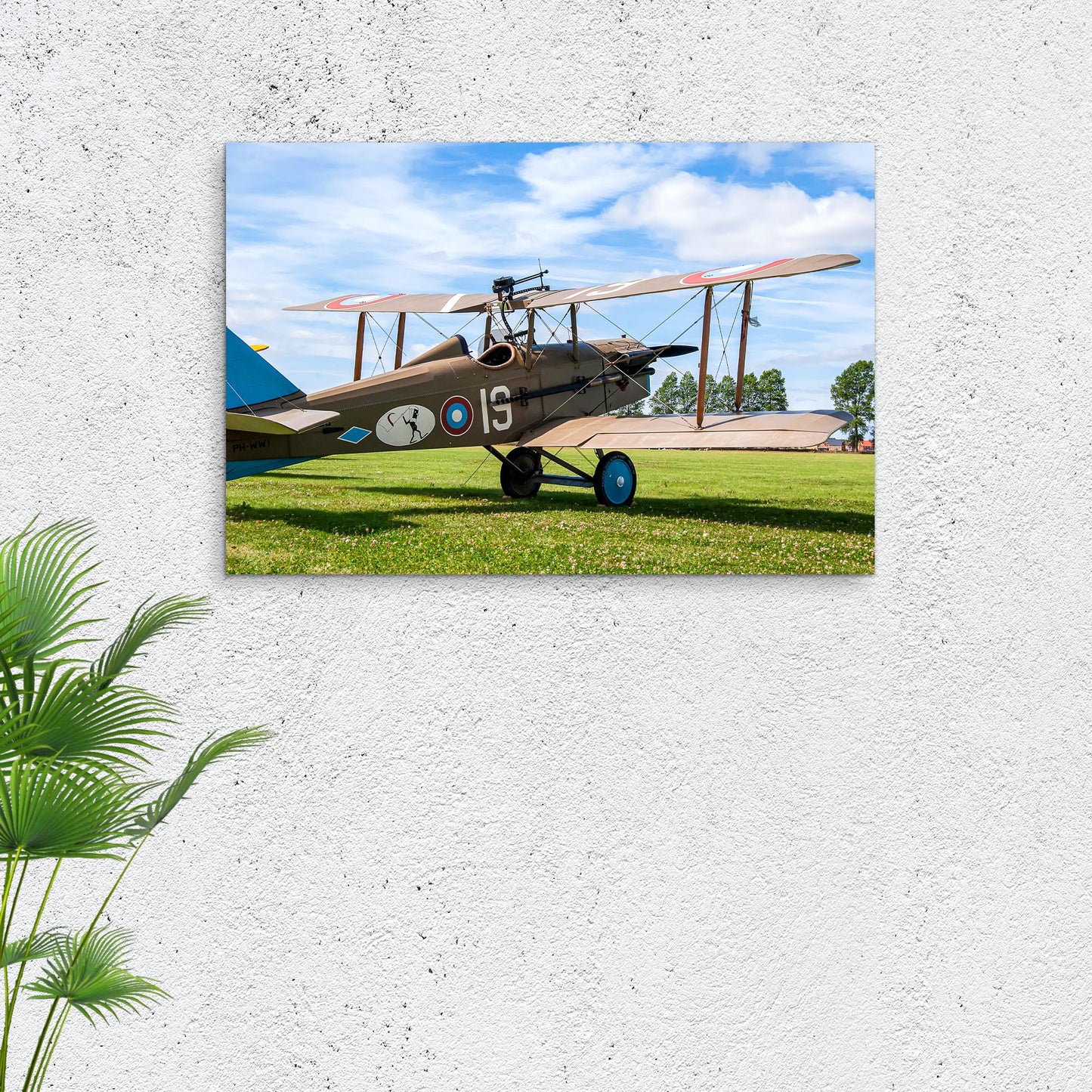 Fighter Plane Vintage Model Canvas Wall Art Style 1 - Image by Tailored Canvases
