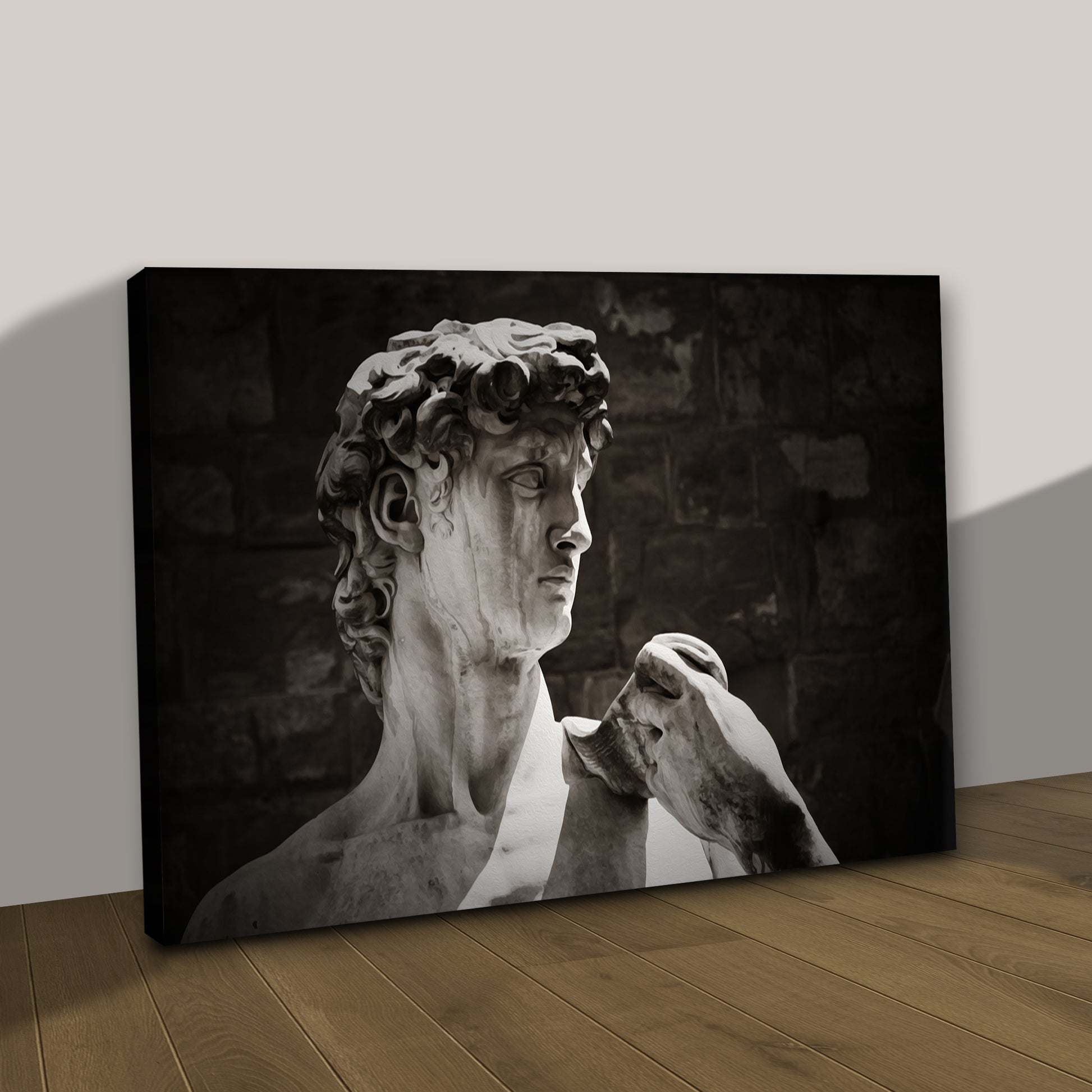 Decor Elements Sculpture David Of Michelangelo Canvas Wall Art Style 2 - Image by Tailored Canvases
