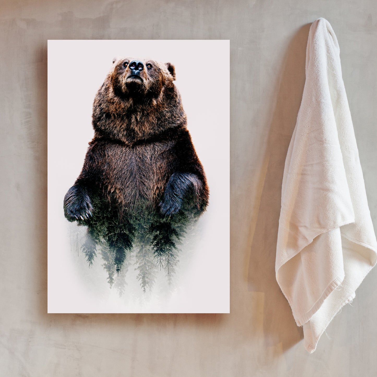 Animals Forest Bear Canvas Wall Art Style 1 - Image by Tailored Canvases