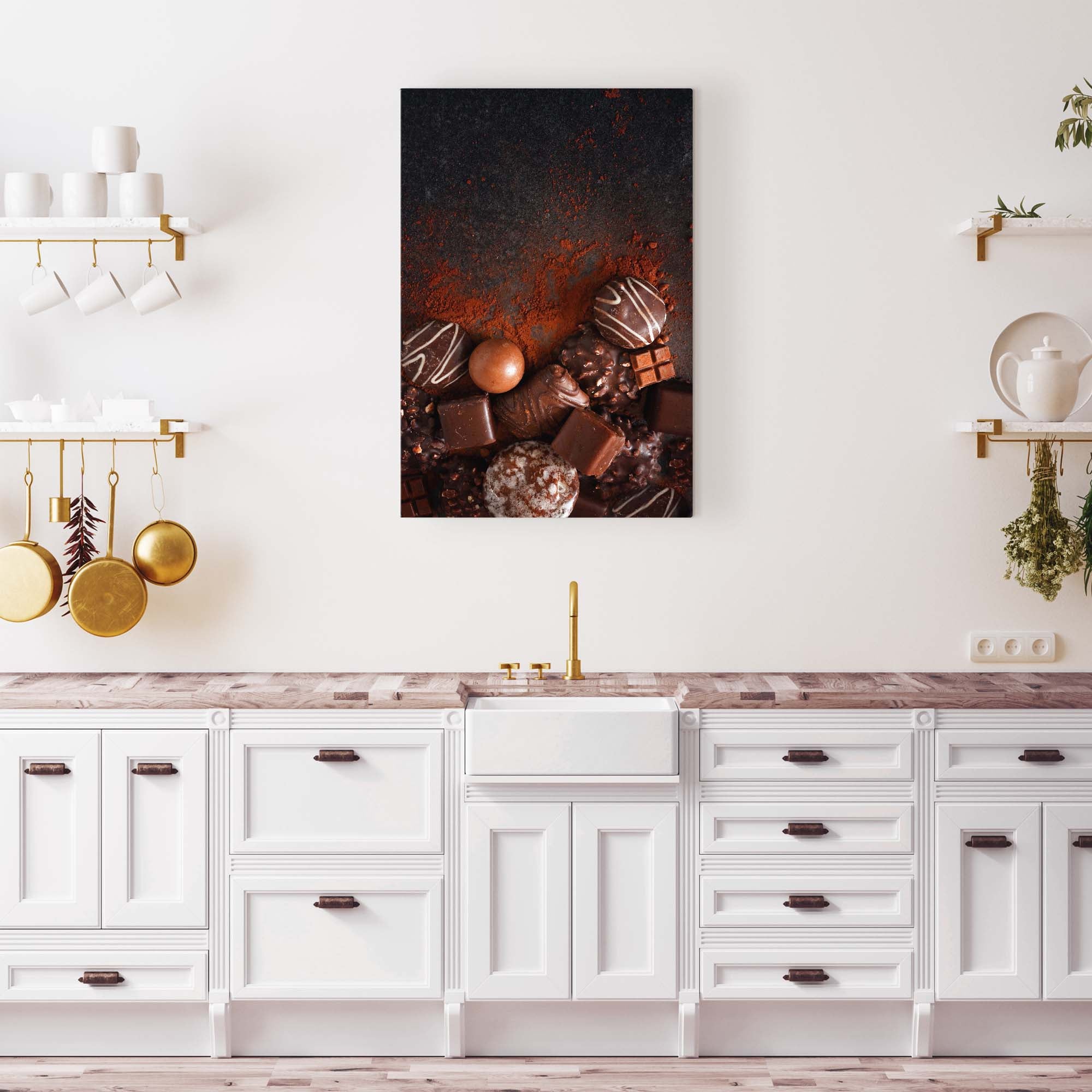 Studio One Canvas Wall Decor Prints - Couture Cravings ( Food & Drink > Food > Sweets & Desserts > Chocolates art) - 40x26 in