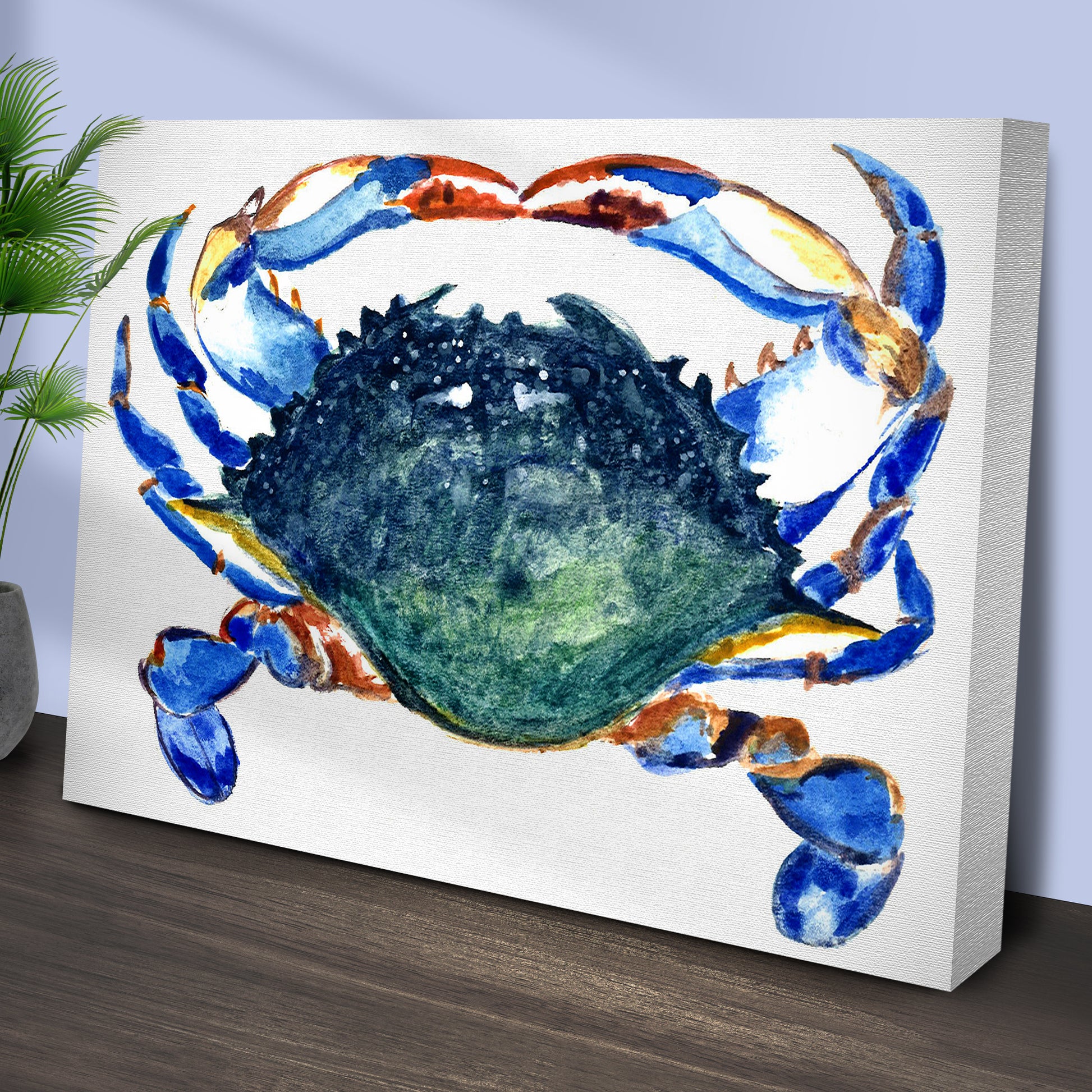 Crab Art Watercolor Wall Art Style 2 - Image by Tailored Canvases