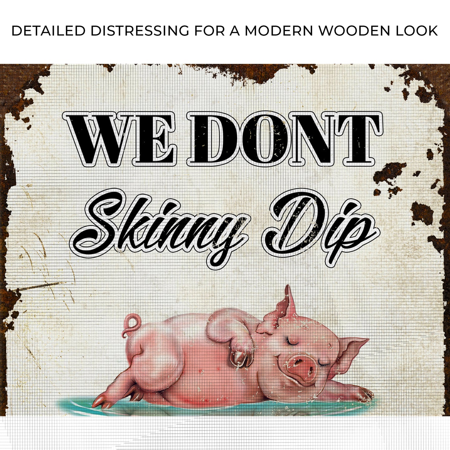 We Don't Skinny Dip We Chunky Dunk Sign II Zoom - Image by Tailored Canvases