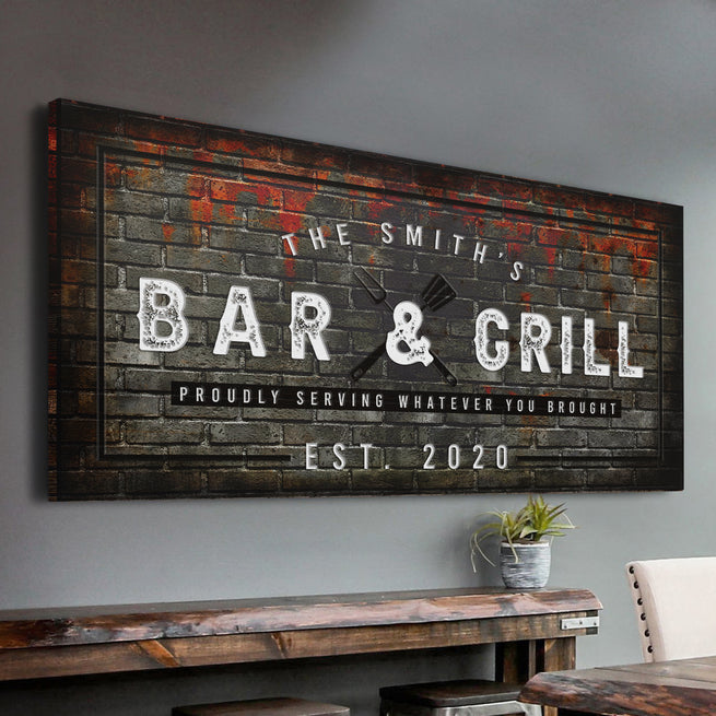 Give Your Bar or Grill a Vintage Makeover with Our Bar & Grill Signs Collection - by Tailored Canvases