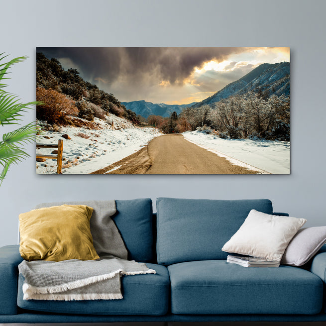 Escape to Nature: Stunning Rural Landscape Canvas Wall Art for Your ...