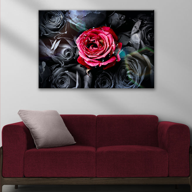 Red Rose Wall Art: Make Your Home a Romantic Place - by Tailored Canvases
