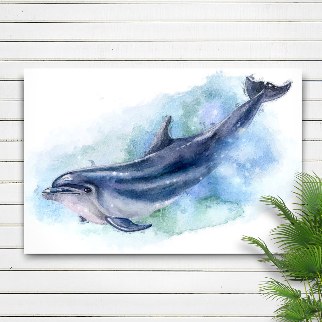 Dolphin Canvas Wall Art Decor Ideas That Will Make a Splash in Your Home - by Tailored Canvases