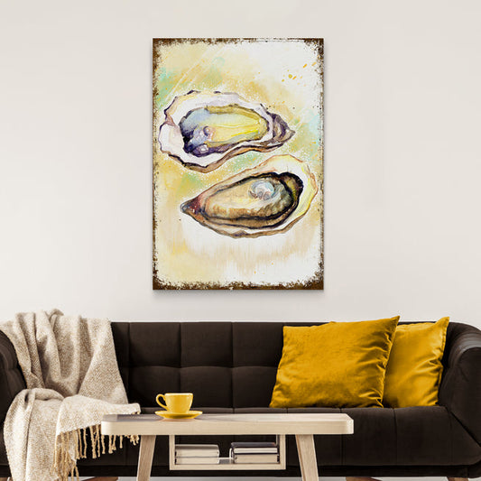 Oyster Wall Art Adds Coastal Charm to Your Interior Decoration - by Tailored Canvases
