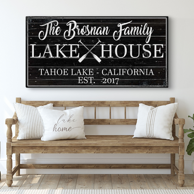 Personalized Lake House Signs: Adding A Touch Of Character To Your Home - Image by Tailored Canvases