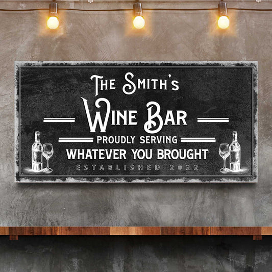 Creative Home Bar Sign Ideas by Tailored Canvases