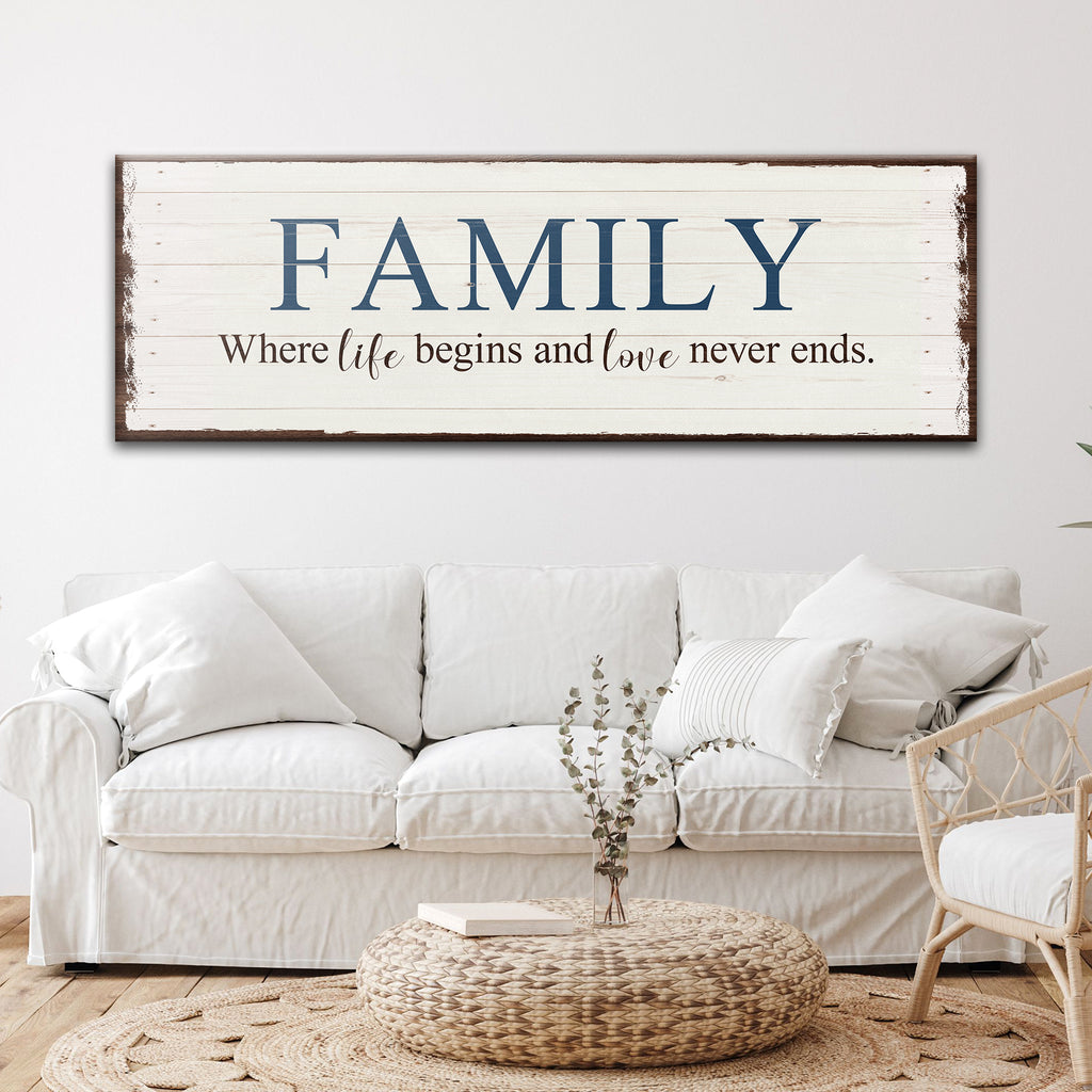 10 Inspiring Family Saying Signs to Warm Your Home | Tailored Canvases