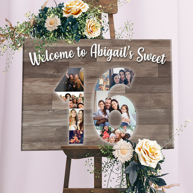 Sweet Sixteen Signs To Brighten Up Your Party - Image by Tailored Canvases