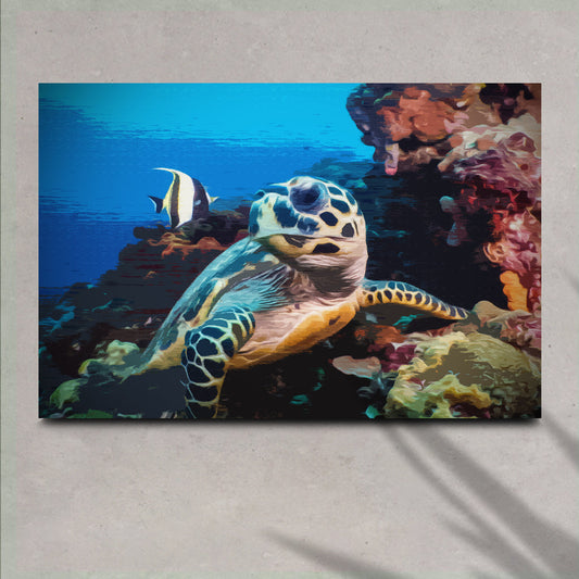Complete Your Ocean-Themed Space With Endearing Turtle Wall Art - by Tailored Canvases