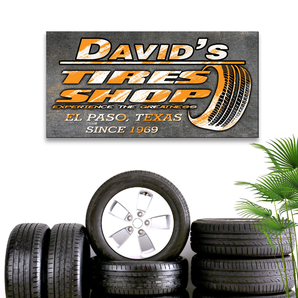 Tire Shop Signs That Prove You Don't Need A Huge Marketing Budget To Stand Out - Image by Tailored Canvases