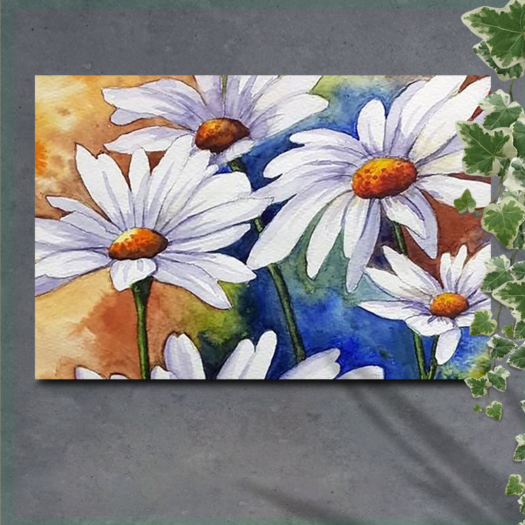 Fresh And Bright: Decorating Ideas For Daisy Canvas Wall Art | Tailored ...