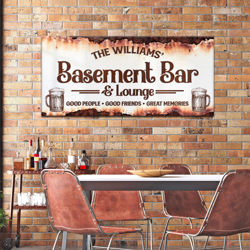 Why Every Home Bar Needs Custom Bar Signs - And How To Get Yours - Image by Tailored Canvases
