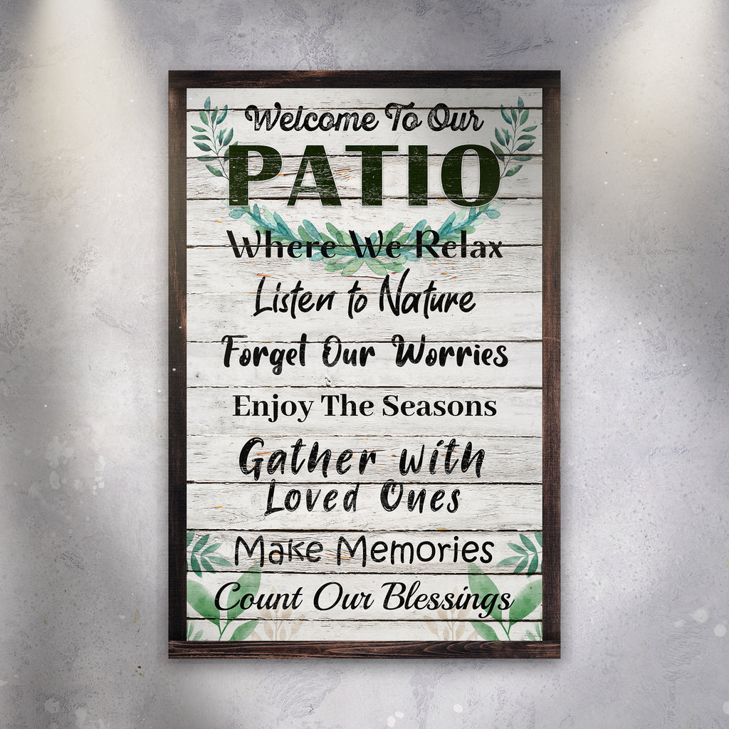 Patio Signs Will Start Making  Your Outdoor Space More Welcoming - by Tailored Canvases