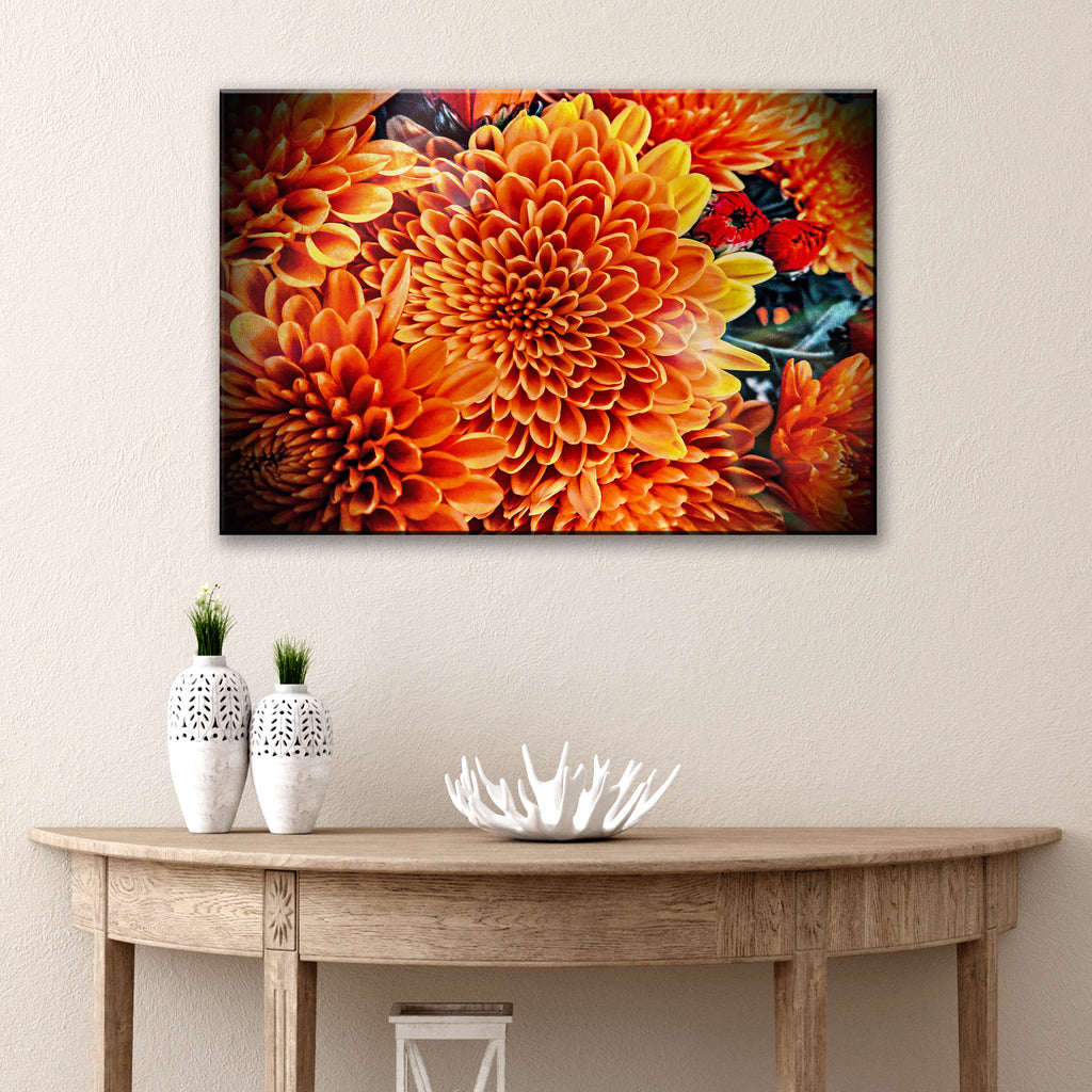 Chrysanthemum Wall Art For A Decor Inspired By Nature - Image by Tailored Canvases