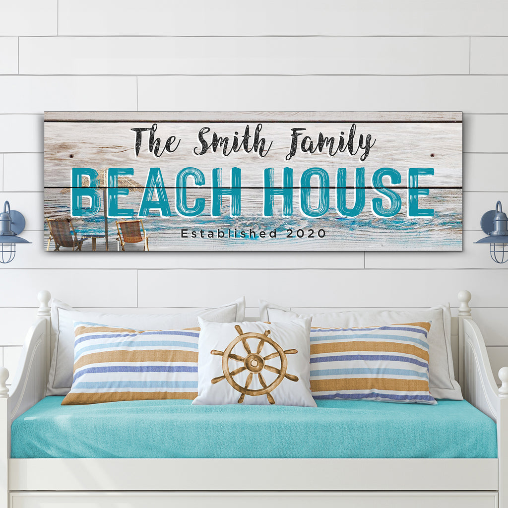 Beach House Signs: Put Some Beachy Decor in Your Home - Image by Tailored Canvases