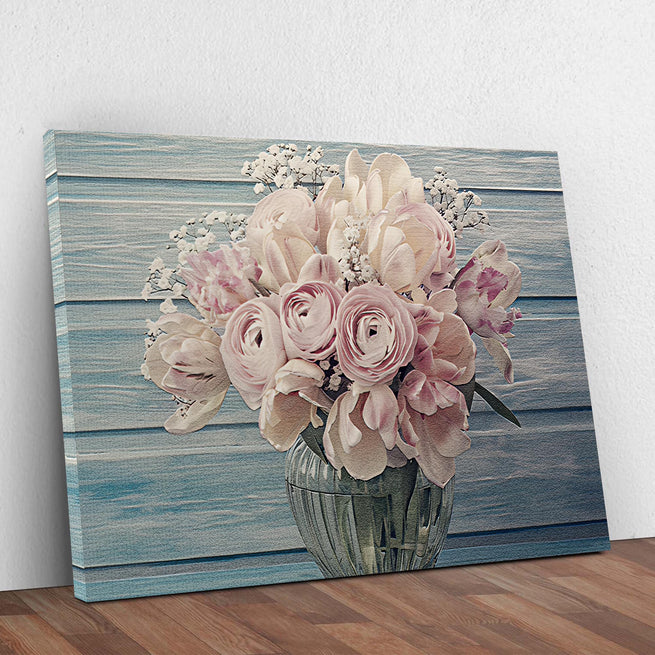 Bring Spring Indoors With Tailored Canvases'  Ranunculus Canvas Prints: Decorating Ideas - Image by Tailored Canvases